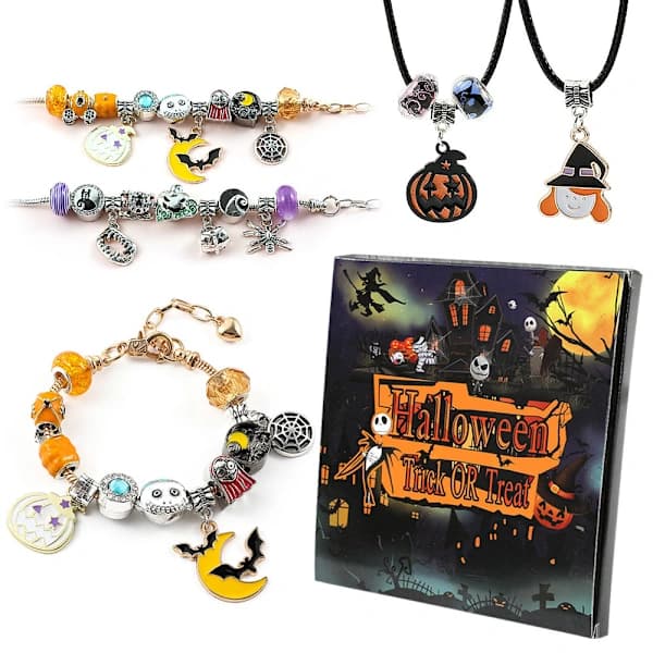24 st Halloween-skatter Charmarmband Berlockpärlor Passar armband Barnleksaker Julklappar [CO]