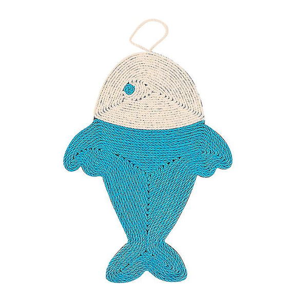 Whale Model Creative Wall-mounted Whale Cat Scratching Board Cat Scratching Board Does Not Drop Confe1 Piecewhite + Blue