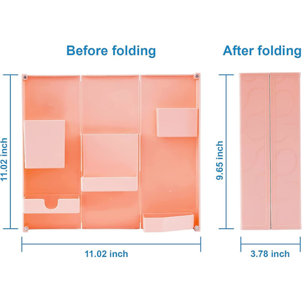 Foldbar Penneholder, Sød Magnetisk Åbning Og Lukning Kunstforsyningsholder Med Blyantholder