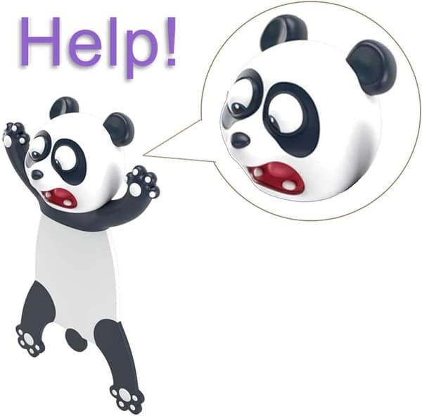 Underbara bokmärken, roliga 3D-tecknade djur som läser bokmärken för studenter kontorsmaterial Panda