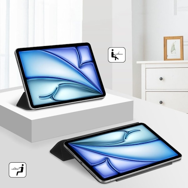 Tech-Protect iPad Air 2025-2020 Kotelo SC Magneettinen Musta