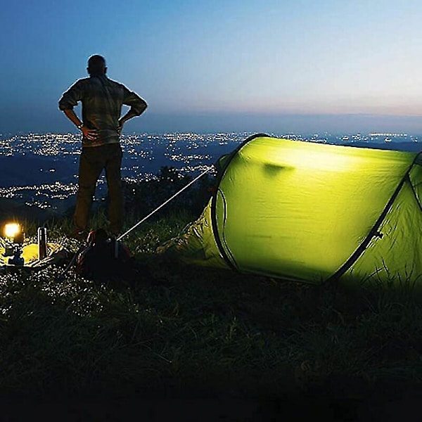 8 Knoppar Högpresterande Campingrep 3,5mm Utomhus Reflekterande Spännlinor Massivt Svart 4-pack