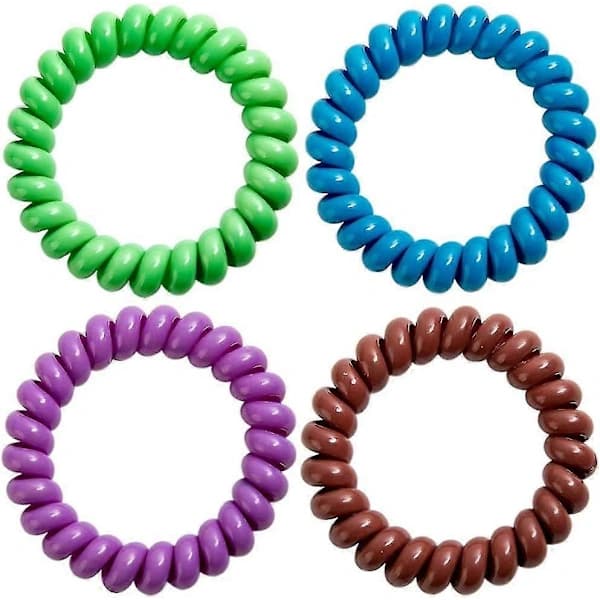 Sensoriske armbånd til drenge og piger med autisme, ADHD, SPD elastiske spiralarmbånd til børn med angst og særlige behov (8-pak)