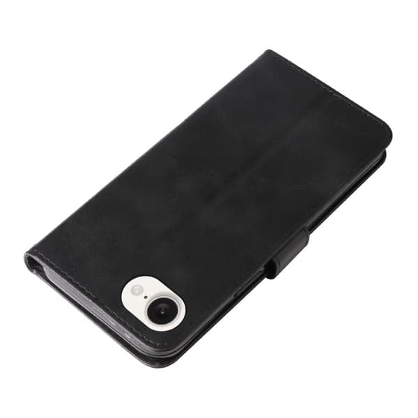 iPhone 16e Classic Zipper Wallet Case - Black Svart black