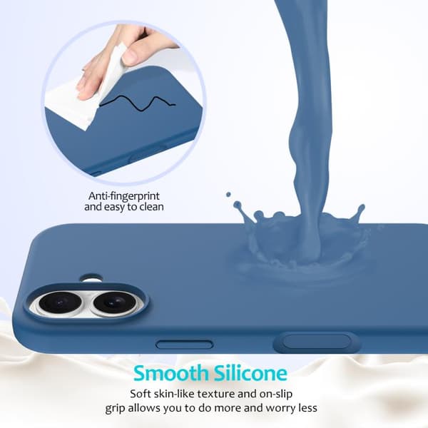 iPhone 17 Deksel - Ensfarget Silikon