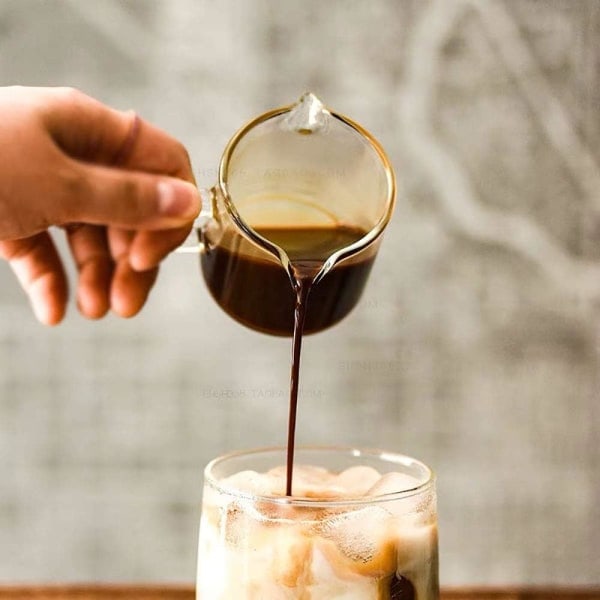 Shotglas Espresso Dubbla Pipar Mjölkkopp Klart Glas (Klart Glas-1-pack)