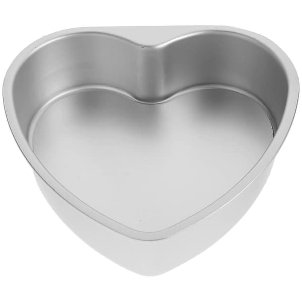1 stk Hjerteformet Bageform til Bagning DIY Kreativ Aluminium Sølv