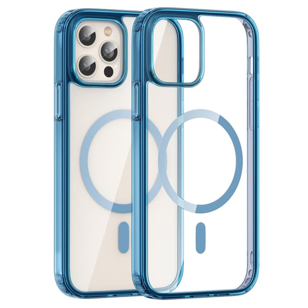 ColorPop iPhone 12 Pro Max Skal CH MagSafe Transparent/Mörk Blå 38