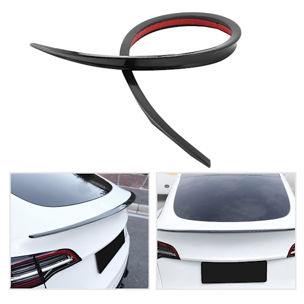 1,2 m universell takspoiler blank svart bakspoiler baklucksspoiler för