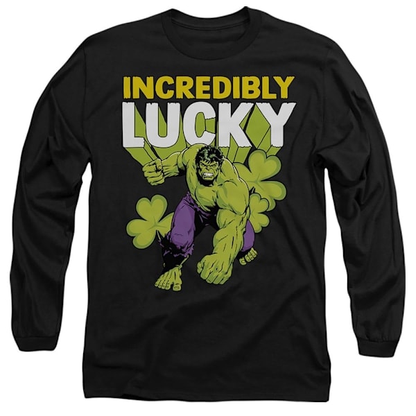 Hulk Unisex Aikuisten Uskomattoman Onnekas Pyhän Patrickin päivän T-paita M Bl Black M