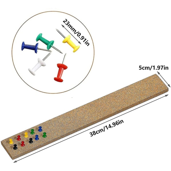 Pinboard korkvæg kork pinboard memo boards sæt pinboard kork opslagstavler striber rammeløs korktavle memo selvklæbende korktavle med 1 æske