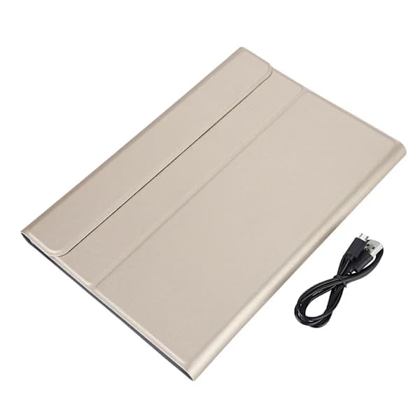 Avtagbart Bluetooth-tangentbord + läderfodral för iPad Pro 10.5 surfplatta guld[co]
