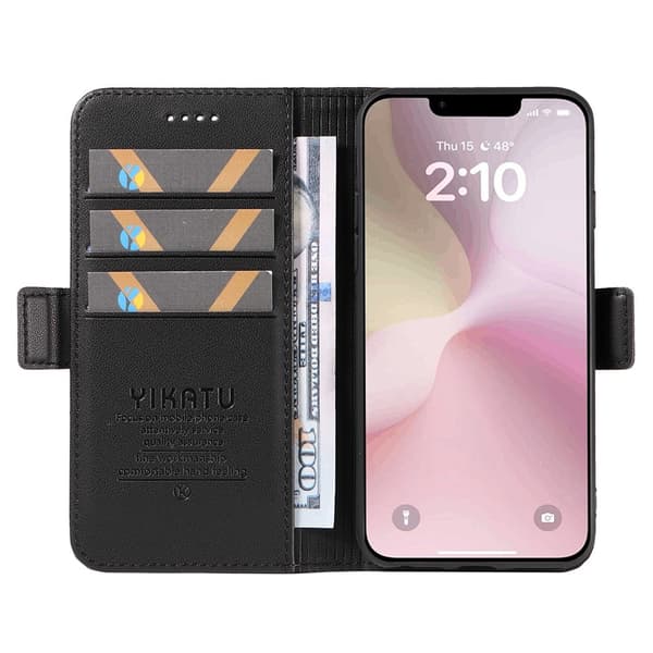 YIKATU Til iPhone 16e Mobilcover - Sort Svart black