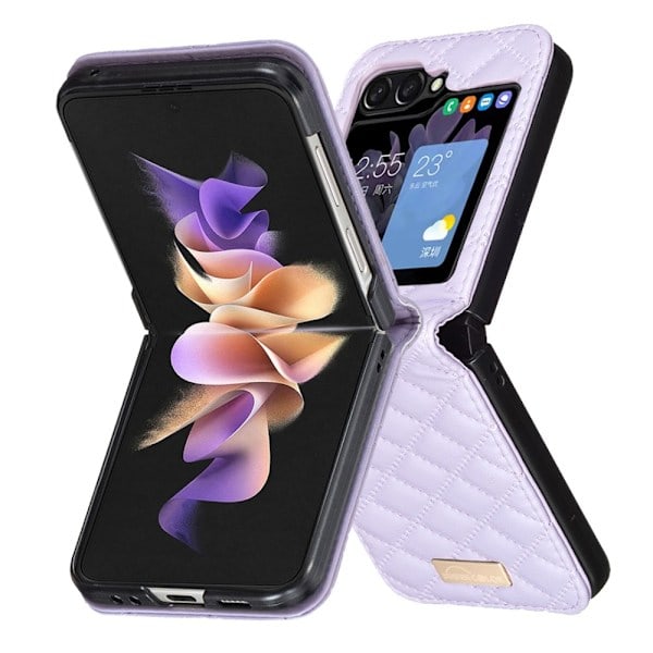 Galaxy Z Flip 6 Skal Diamantstruktur Lila