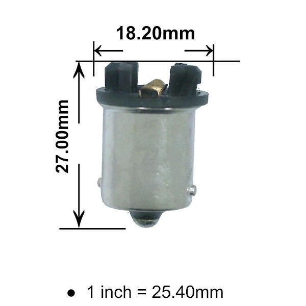 2 stk. T10 W5w 168 194 til 1156 Ba15s LED-lampe baseadapter transformatorstik