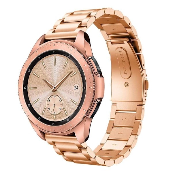 Tech-Protect Galaxy Watch 42 mm Ranneke Ruostumaton Teräs Blush Gold