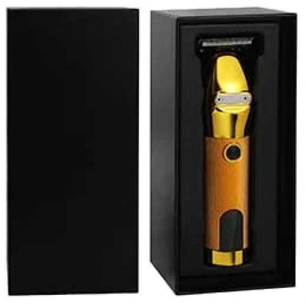 Klassisk guld skelet trådløs trimmer LCD-strømdisplay hårklipper til mænd USB-genopladelig elektrisk hårklipper[co]