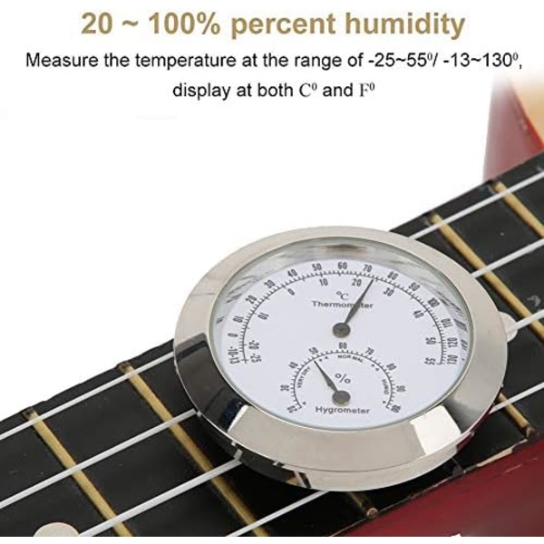 Rund termometer hygrometer luftfuktighet temperaturmätare för