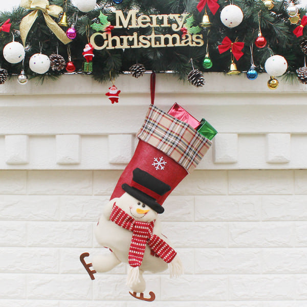 3 PCS Christmas Sock Snowman Gift Bag Christmas Decorations Christmas Decorations New Christmas Gifts