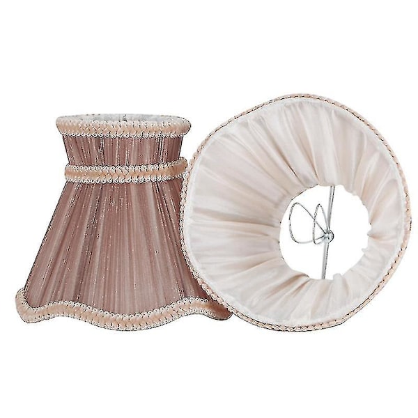 Ljuskrona Lampskärm Set med 2 Klämma på Drop Light Lampskärm Vägglampa Tyg Ljusskärm TA