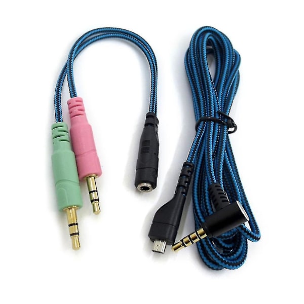 Hodetelefoner Line 3,5 mm Usb-kabelledning for Steelseries Arctis 3 5 7 Hodetelefoner