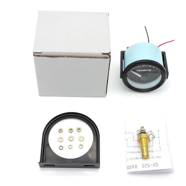 Elektrisk vanntemperaturmåler, 12V DC 2 \" 40℃ - 120℃ Universal[CO]