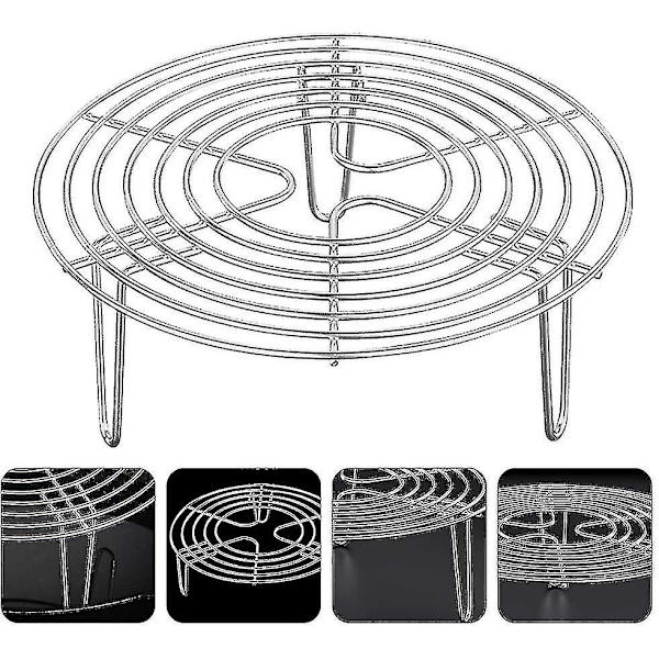 Rustfritt stål innlegg rist matlaging stativ damper innlegg kake rist rund dampende rack damper innlegg for matlaging gryter gryter