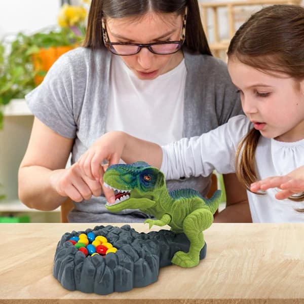 Pas på dinosaurie brætspil forældre-barn bid sjov tricky legetøj[CO]