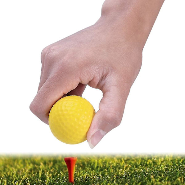 Övningsgolfbollar Golfbollar, Inomhus Utomhus Golfträningshjälpbollar (6 st, Flerfärgad)