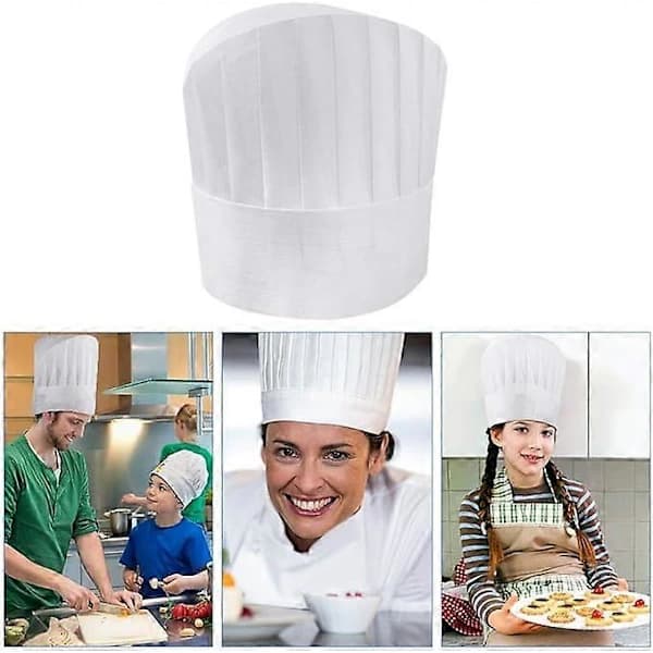 Toque De Cuisinier, 20 st Justerbar Toque Cuisinier Barn, Hatt D[CO]