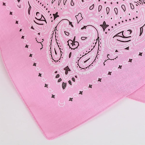 3 stk. Pink Cowboy Print Cowboy Hat Hjerteformet Briller Paisley Cowboy Bandanas Cowgirl Hat Pailetter Halloween