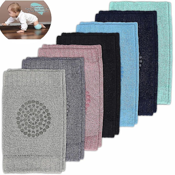 Knebeskyttere Baby Crawling Set Of 7 - Anti-slip Crawling Aid Girls Boy Crawling Pads Mansjetter - Knebeskyttere Gummipunkter