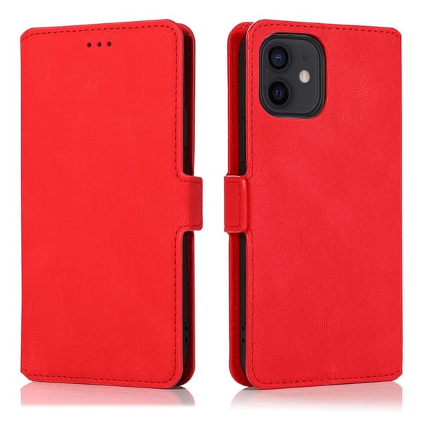 iPhone 12 - Stylish Floveme Wallet Case Mörkblå