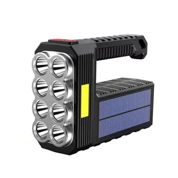 Ekstra Sterk Lommelykt 2000 LM med Solceller