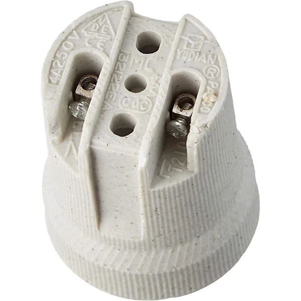 E27 porcelænsskruesokkel