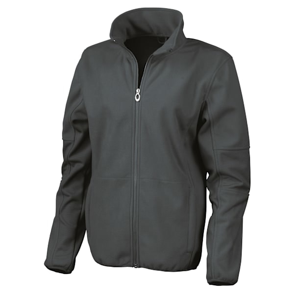Result Dame/Kvinder La Femme® Osaka Kæmmet Høj Softshell Jakke Sort L