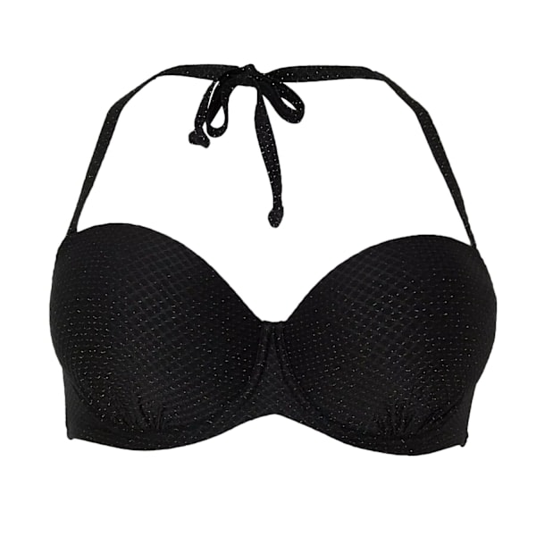 Underbar Vadderad Bikinitopp utan Axelband för Damer/Kvinnor 32F Monoom Monochrome 32F White