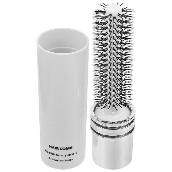 Udtrækkelig lille hårbørste Styling Rullehårbørste Kvinder Hår Føntørringsbørste Hvid 15.5X4.1CM Hvid 15.5X4.1CM