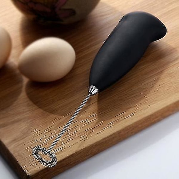 2 Pieces Miniature Electric Milk Frother Stainless Steel Handheld Egg Whisk Household Small Coffee Foam Milk Frother Mixer Tool