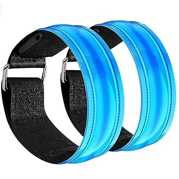 Led Armbånd Genopladeligt, 2 stk Lysende Armbånd Usb Reflekterende Tape Reflekterende Bånd Led Armbånd Lysende Tape Børn Reflekterende Bånd Til Jogging