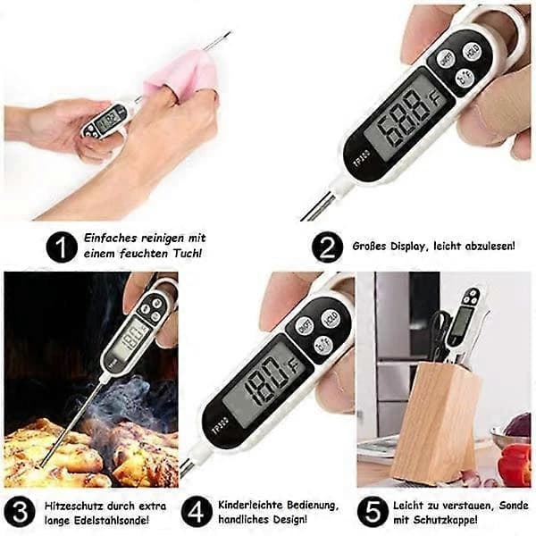 Digitalt termometer, køkkentermometer, grilltermometer[CO]