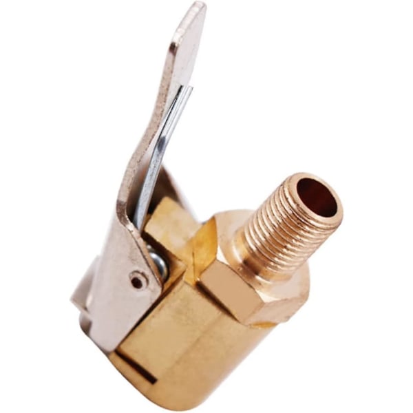 Luftchuck-adapter, dekkluftchuck, messing dekkpumpe-adapter, ingen lekkasje dekkchuck for sykkel motorsykkel og bilinflasjon
