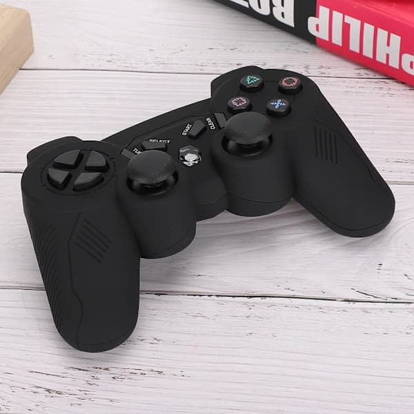 Trådløs Bluetooth Gamepad for PS3 med dobbel vibrasjon og kroppsbevegelseskontroll[co]
