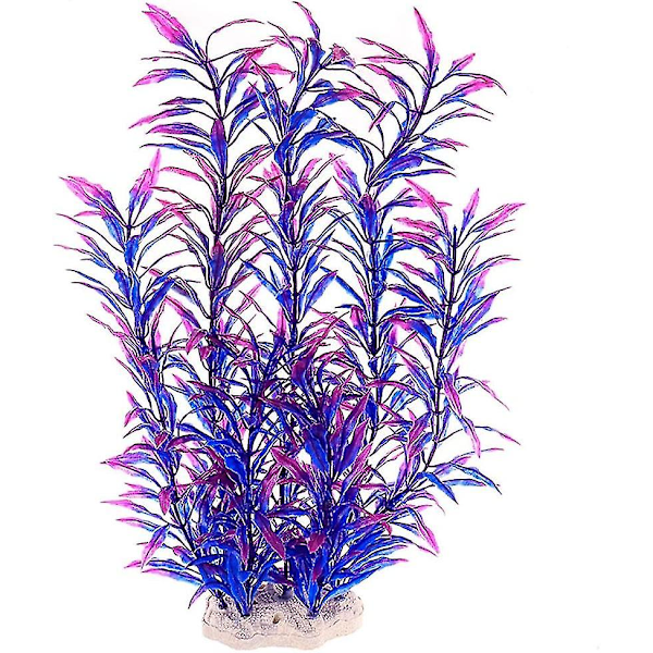 Akvariefisk Akvarium Plastplanter, Simulering Vandplanter Lilla Akvarium Vandplanter