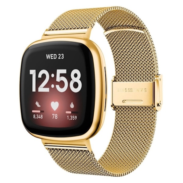 Fitbit Versa 4/Sense 2 Armband Milanese Guld
