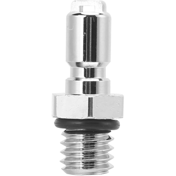 1 stk. utblåsningsventil adapter stabil messing nedsenkbar oppblåsbar slangekobling (sølv)