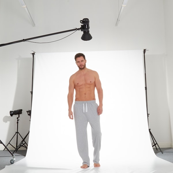 Momentii Herre Jersey Lounge Bukser L Mid Grey Marl Mid Grey Marl L
