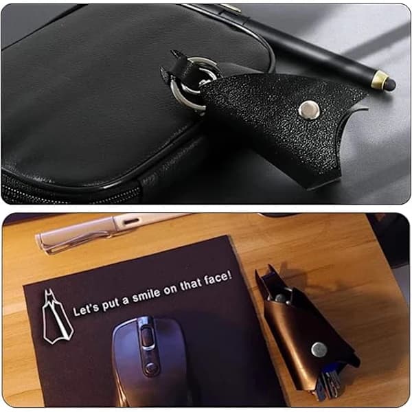 2 pcs PU Leather Keychains, Creative Car Keychain, Personalized Keychain, Keychains for Women and Men, Bat Car Keychains...