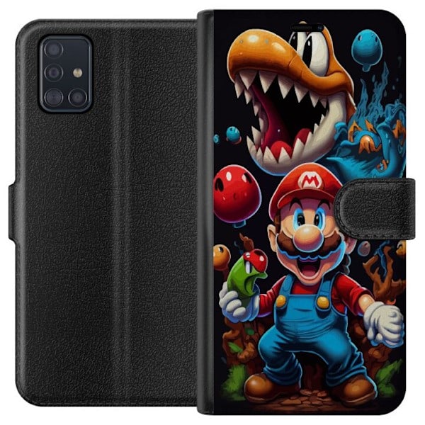 Samsung Galaxy A51 Lompakkokotelo Mario ja ystävät