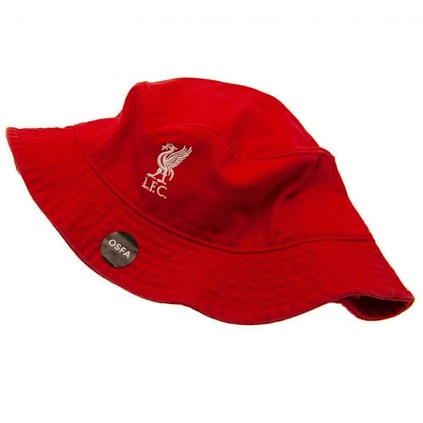 Liverpool FC Unisex Voksen Crest Bucket Hat Én Størrelse Rød Red One Size